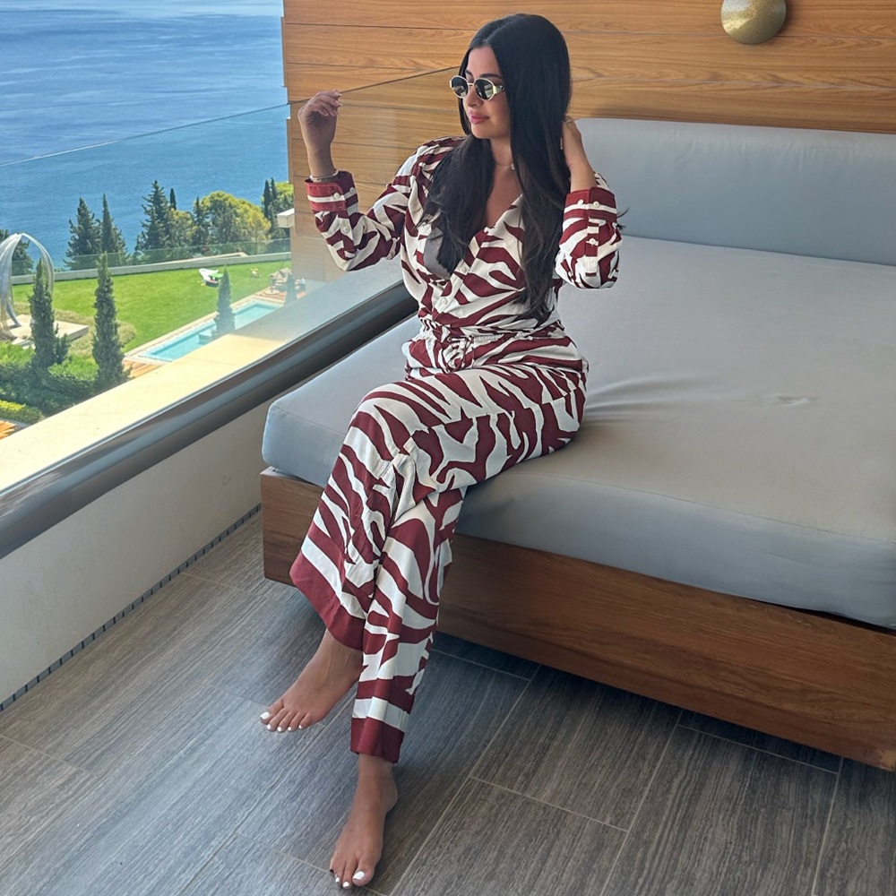 SILKY PANTS SET